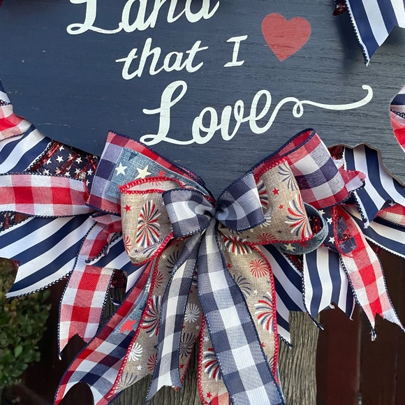 Custom Patriotic 4th of July Wreath - Picture 2 of 9